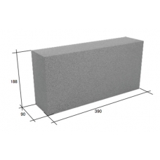 Перегородочный полнотелый бетонный блок СКЦ-3ЛК плотность 2200