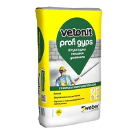 Штукатурка гипсовая Weber.Vetonit (Ветонит) Profi Gyps, 30 кг Штукатурка гипсовая Weber.Vetonit (Ветонит) Profi Gyps, 30 кг