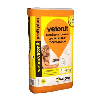 Клей для плитки Weber.Vetonit (Ветонит) Profi Plus, 25 кг