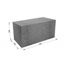 Полнотелый бетонный фундаментный блок СКЦ-1ПЛП плотность 2250 (40х20х20)