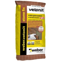 Клей для камня и керамогранита Weber.Vetonit (Ветонит) Stone Fix, 25 кг