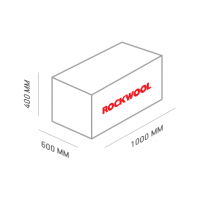 Утеплитель Cауна Баттс Rockwool 1000*600*40мм (Роквул)