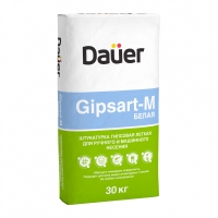 Штукатурка гипсовая легкая для ручного и машинного нанесения Gipsart-M, Белая Dauer