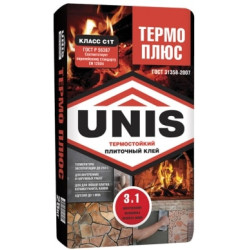 Плиточный клей Термо Плюс UNIS (Юнис) Плиточный клей Термо Плюс UNIS (Юнис)