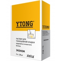 Тонкошовный раствор YTONG для кладки газобетона