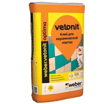 Клей плиточный Weber.Vetonit (Ветонит) Optima, 25 кг