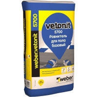 Ровнитель для пола базовый Weber.Vetonit (Ветонит) 5700, 25 кг