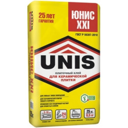 Плиточный клей Юнис XXI UNIS Плиточный клей Юнис XXI UNIS