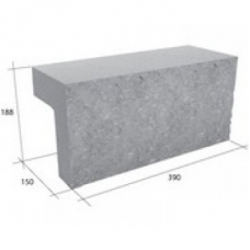 Облицовочный блок СКЦ-15Н бетонный серый
