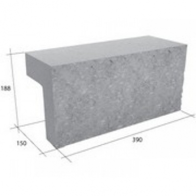Облицовочный блок СКЦ-15НМ бетонный пастельный