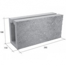 Облицовочный блок СКЦ-15П бетонный серый