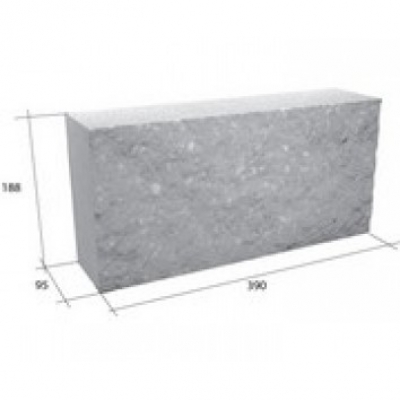 Облицовочный блок СКЦ-18ДМ бетонный пастельный