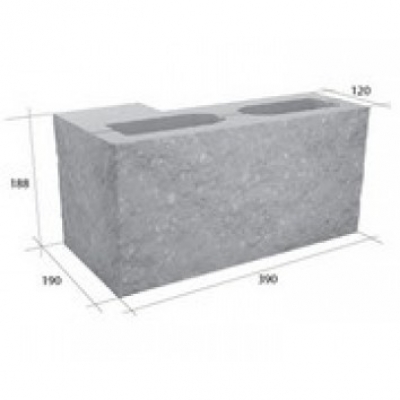 Облицовочный блок СКЦ-3ГДМ бетонный пастельный