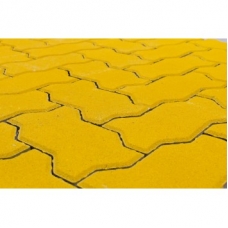 Тротуарная плитка Волна желтая