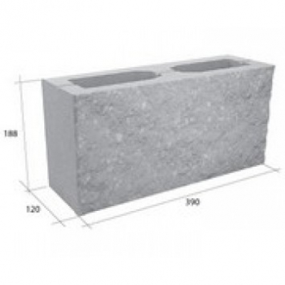 Облицовочный блок СКЦ-15ДМ бетонный пастельный