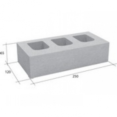 Облицовочный блок СКЦ-65Л бетонный серый