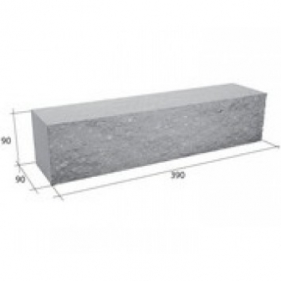 Облицовочный блок СКЦ-6Д бетонный серый