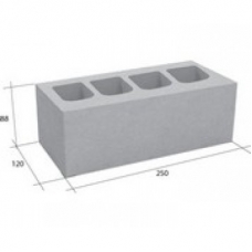 Облицовочный блок СКЦ-88Л бетонный серый