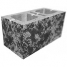 Облицовочный блок СКЦ-1УД бетонный декоративный торцевой серый