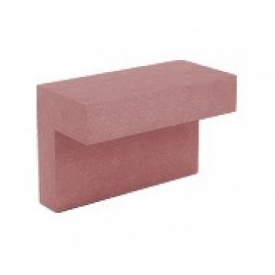 Облицовочный блок СКЦ-29СЛ бетонный накрывочный цветной