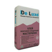 Клей монтажный для блоков "Мастерблок" De Luxe, 25 кг Клей монтажный для блоков "Мастерблок" De Luxe, 25 кг