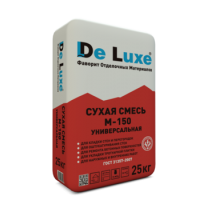 Кладочная смесь универсальная DE LUXE М-150, 25кг Кладочная смесь универсальная DE LUXE М-150, 25кг
