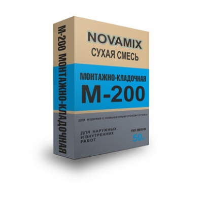 Монтажно-кладочная смесь М-200 Novamix