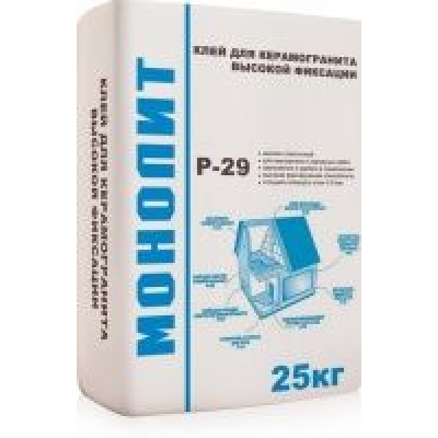 Клей для керамогранита высокой фиксации Р-23 Монолит