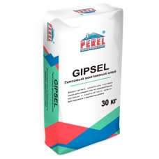 Гипсовый клей GIPSEL для монтажа ПГП, ГКЛ, ГВЛ Perel  (Перел)